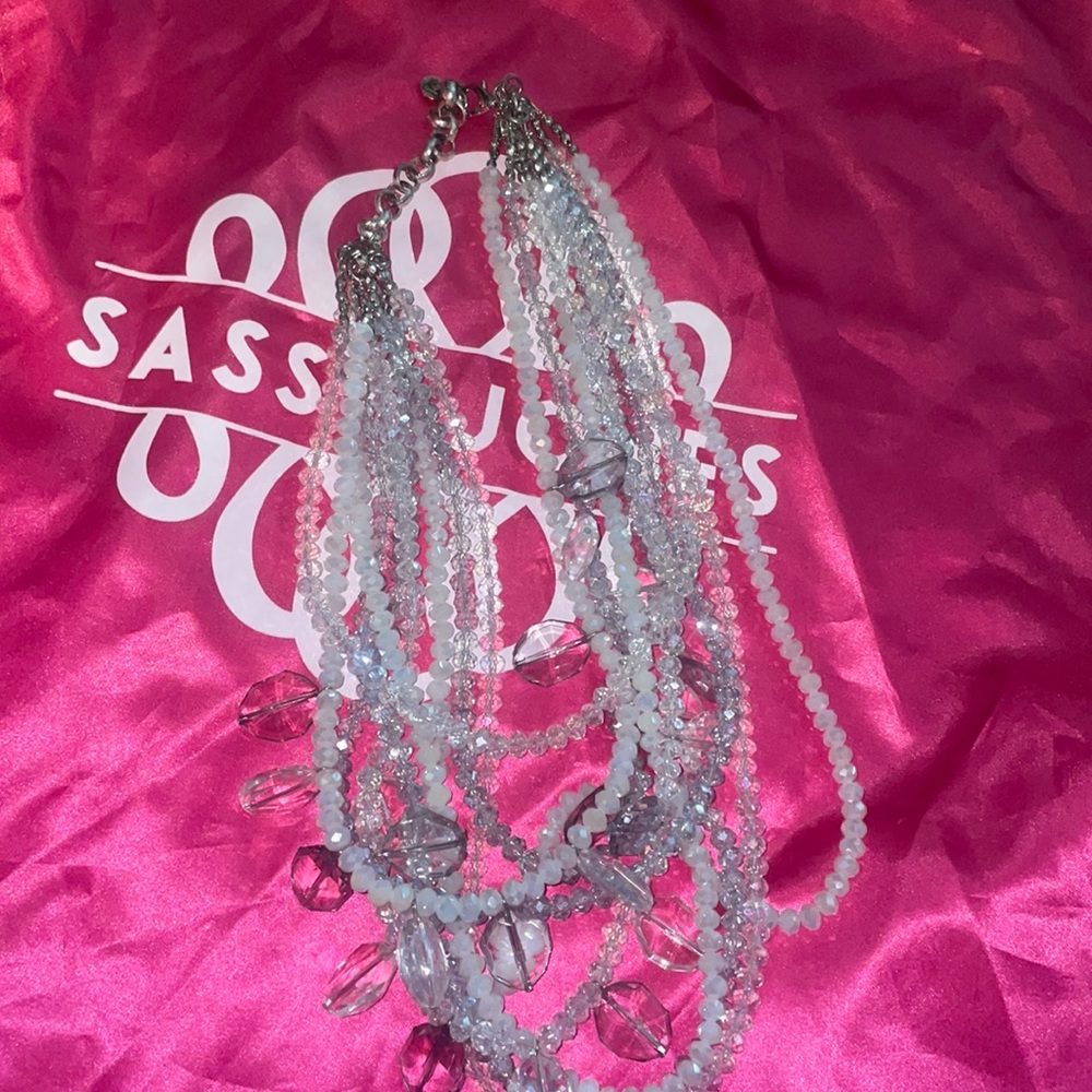 Vintage Sassy Jones White Malia necklace